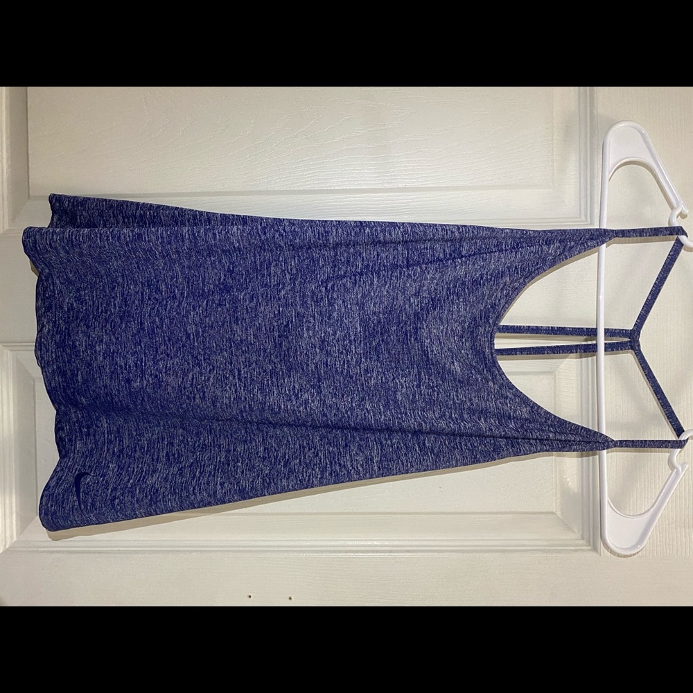 Nike Blue Dri-fit Slim Fit Sleeveless Tank Top